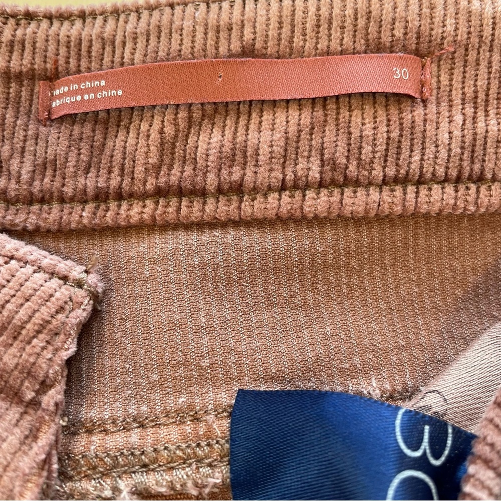 Pilcro Anthropologie Boot Cut Corduroy Pants Size 30 Rusty Rose Wine Trending! - Picture 10 of 16